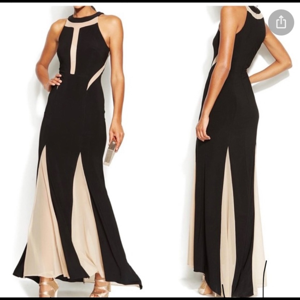 Black & Nude Xscape Gown